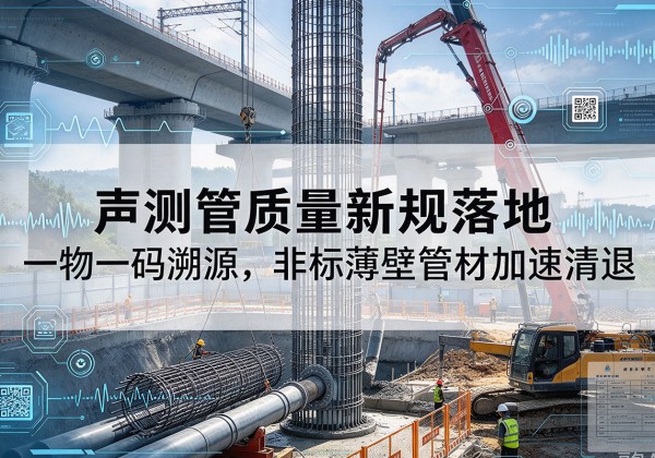 越西声测管质量新规落地，一物一码溯源，非标薄壁管材加速清退